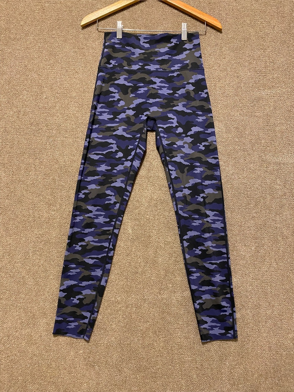 aerie Purple & Black Camo High-Rise Leggings